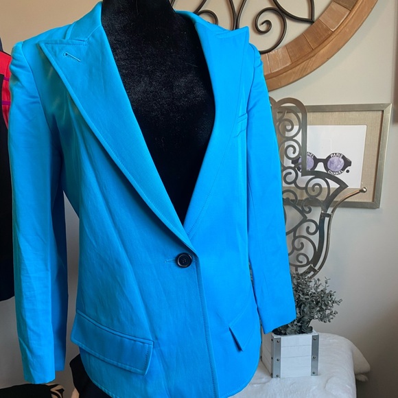 SMYTHE BLUE BLAZER SZ 6 - Picture 1 of 10